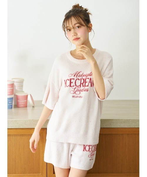 新品未使用ジェラートピケ　ルームウェアセットアップ ジェラートピケ gelato pique セットアップ 上下 ルームウェア