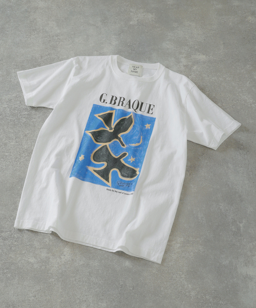 EDIFICE(エディフィス)の「Georges Braque (ジョルジュ・ブラック) 別注 プリント Tシャツ(Tシャツ/カットソー・メンズ・ブラック/ブルー系その他/ラベンダー/ブルー/イエロー・LARGE/MEDIUM)」の3枚目の写真