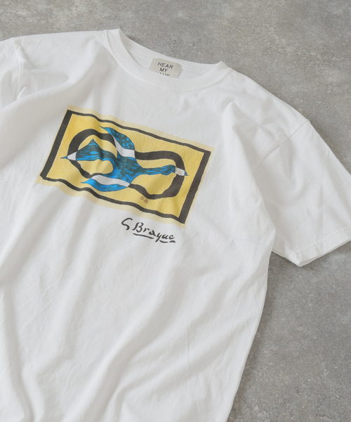 EDIFICE(エディフィス)の「Georges Braque (ジョルジュ・ブラック) 別注 プリント Tシャツ(Tシャツ/カットソー・メンズ・ブラック/ブルー系その他/ラベンダー/ブルー/イエロー・LARGE/MEDIUM)」の14枚目の写真