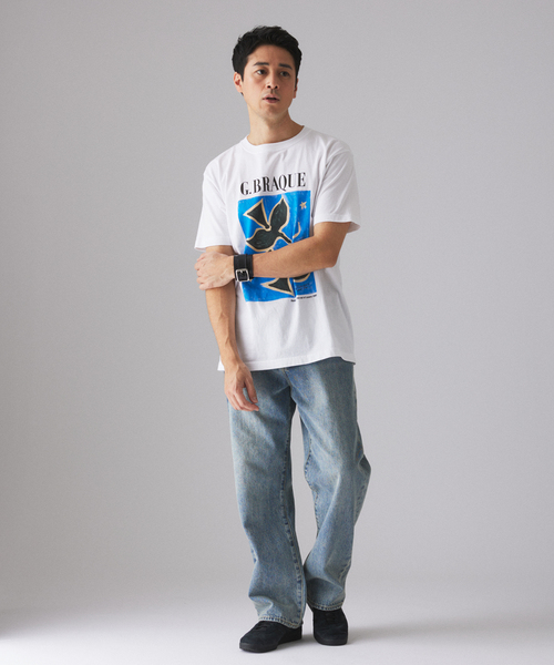 EDIFICE(エディフィス)の「Georges Braque (ジョルジュ・ブラック) 別注 プリント Tシャツ(Tシャツ/カットソー・メンズ・ブラック/ブルー系その他/ラベンダー/ブルー/イエロー・LARGE/MEDIUM)」の16枚目の写真