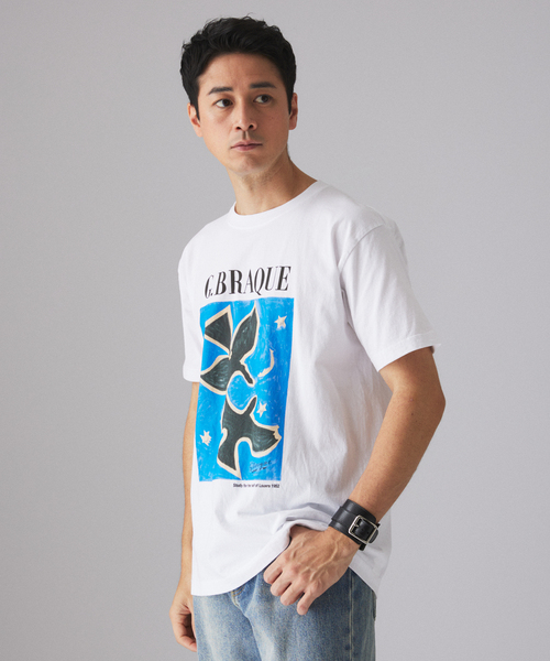 EDIFICE(エディフィス)の「Georges Braque (ジョルジュ・ブラック) 別注 プリント Tシャツ(Tシャツ/カットソー・メンズ・ブラック/ブルー系その他/ラベンダー/ブルー/イエロー・LARGE/MEDIUM)」の18枚目の写真