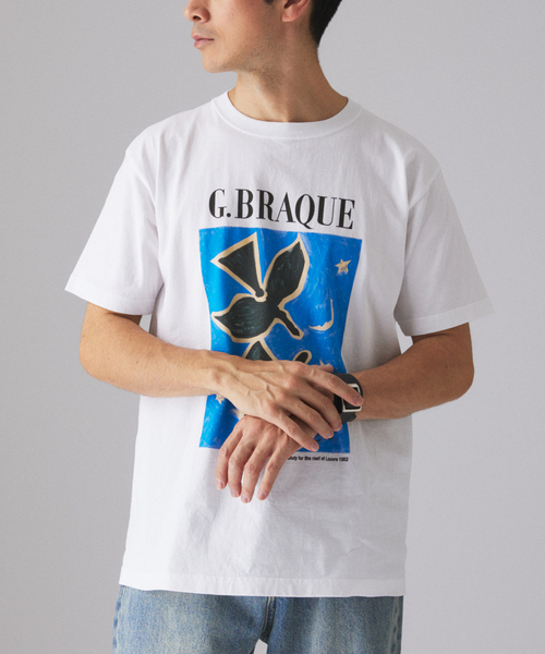 EDIFICE(エディフィス)の「Georges Braque (ジョルジュ・ブラック) 別注 プリント Tシャツ(Tシャツ/カットソー・メンズ・ブラック/ブルー系その他/ラベンダー/ブルー/イエロー・LARGE/MEDIUM)」の19枚目の写真