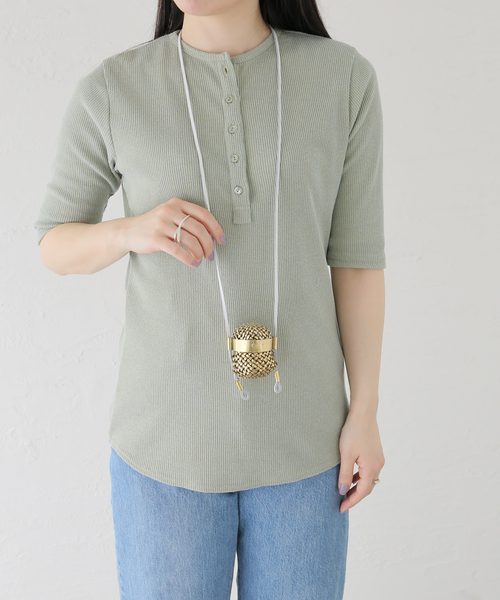 CITYSHOP（シティーショップ）の「Zoe Mohm Brass ミニマムバッグ（クラッチバッグ・レディース・シルバー・FREE）」の9枚目の写真