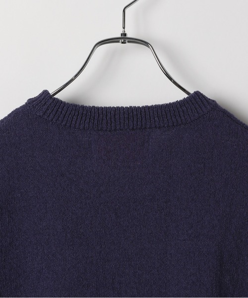 AMESWORLDWIDE（アメスワールドワイド）の「AMES WORLDWIDE ／HAIRYロゴ半袖ニット（ニット/セーター・レディース・ネイビー/レッド/アイボリー・FREE）」の17枚目の写真