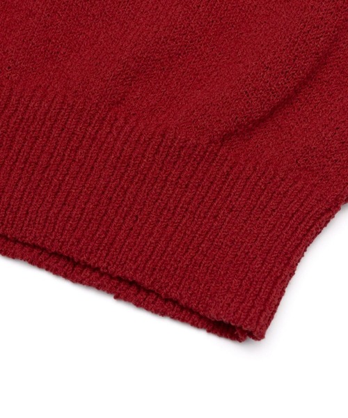 AMESWORLDWIDE（アメスワールドワイド）の「AMES WORLDWIDE ／HAIRYロゴ半袖ニット（ニット/セーター・レディース・ネイビー/レッド/アイボリー・FREE）」の21枚目の写真