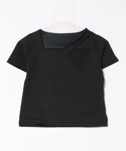 ALTROSE（アルトローズ）の「韓国 デコルテ トップス カットアウト Y2K（Tシャツ/カットソー・レディース・ブラック/ホワイト・FREE）」の16枚目の写真