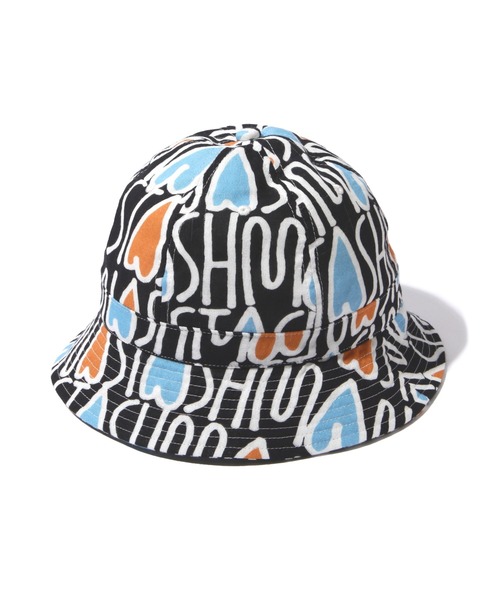 MANASTASH(マナスタッシュ)の「MANASTASH/マナスタッシュ/GAUZE MANALOHA HAT(ハット・メンズ・ブラック/レッド/オレンジ・F)」の1枚目の写真