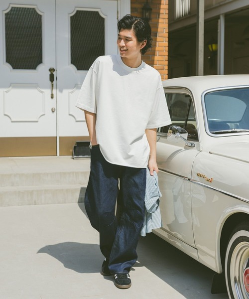 RAGEBLUE（レイジブルー）の「ライトオンス/デニムバレルワイドパンツ（デニムパンツ・メンズ・ライトブルー/グレー/ネイビー・MEDIUM/LARGE/SMALL）」の15枚目の写真