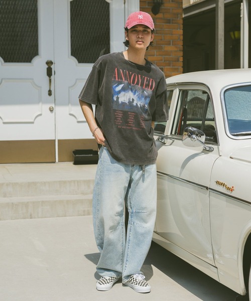 RAGEBLUE（レイジブルー）の「ライトオンス/デニムバレルワイドパンツ（デニムパンツ・メンズ・ライトブルー/グレー/ネイビー・MEDIUM/LARGE/SMALL）」の10枚目の写真