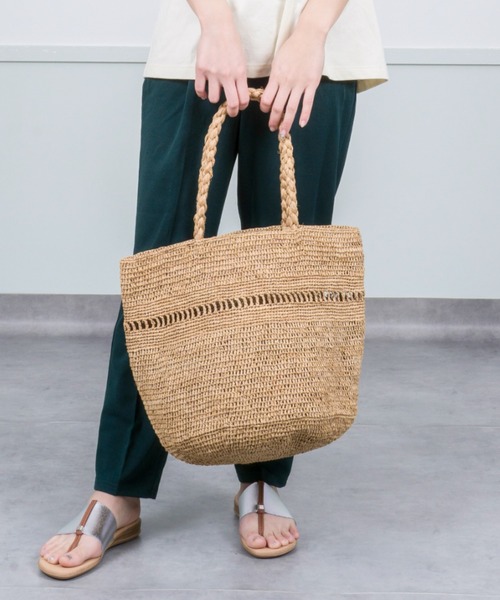 MADE IN MADA ラフィアトートバック Made in Mada｜ラフィアバッグ ALICE MM｜かごバッグ トート