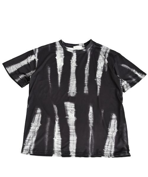 MARAI(マーライ)の「タイダイ柄 プリント 柄 総柄 半袖Tシャツ(Tシャツ/カットソー・レディース・ブルー/グリーン/ブラック・FREE)」の4枚目の写真
