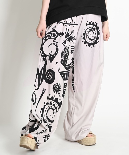 MARAI(マーライ)の「ワイドパンツ メンズ レディース ワイド パンツ 柄 総柄(その他パンツ・レディース・A/B/C/D・FREE)」の22枚目の写真