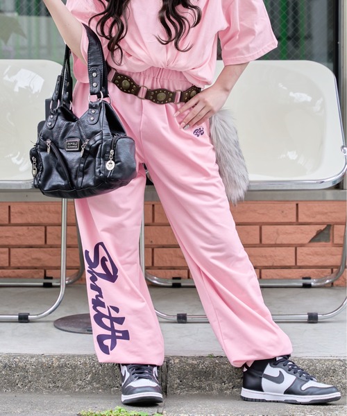 protect ピンク スウェットパンツ protect ピンク スウェットパンツ - メルカリ