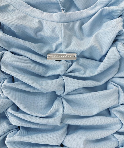 ANDGEEBEE(アンジービー)の「ギャザーミニT(Tシャツ/カットソー・レディース・ブルー/ブラック・FREE)」の20枚目の写真