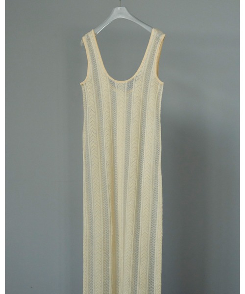 anuke（アンヌーク）の「Sheer Uneck Onepiece（ワンピース・レディース・ネイビー/クリーム・38inch/36inch）」の13枚目の写真