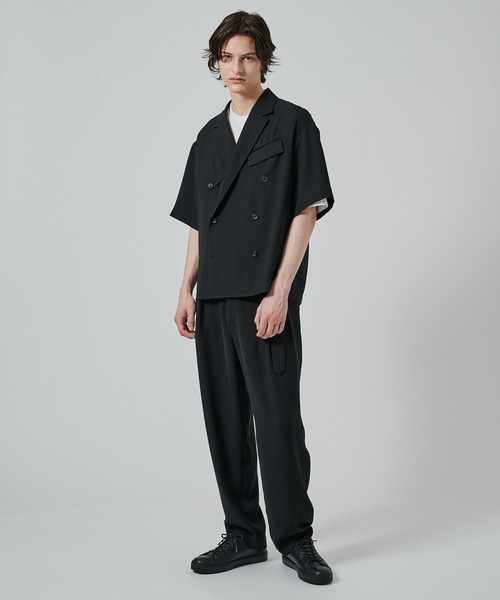 2Tuck Pants with Long Belt for STUDIOUS（スラックス