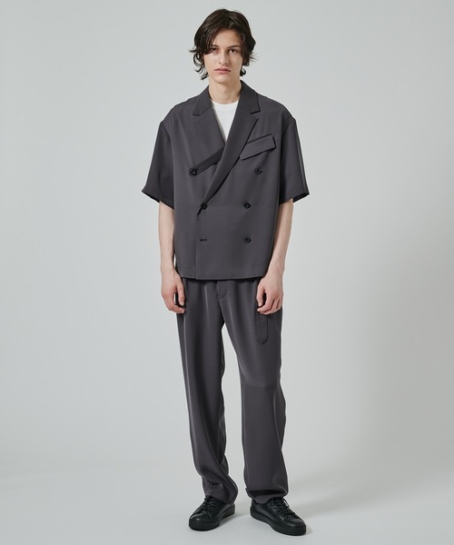 2Tuck Pants with Long Belt for STUDIOUS（スラックス