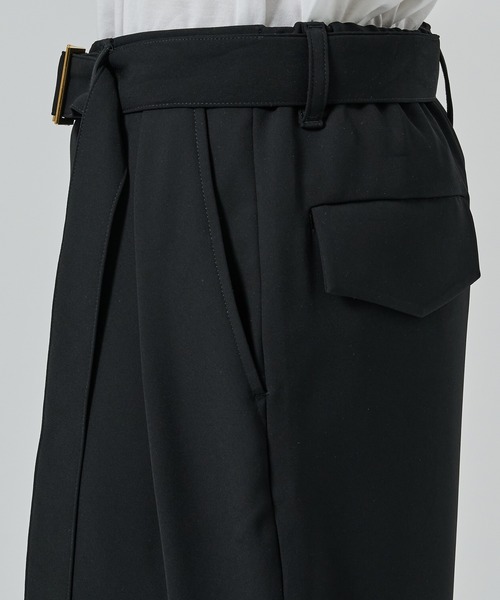 セール】【CULLNI】2Tuck Pants with Long Belt for STUDIOUS