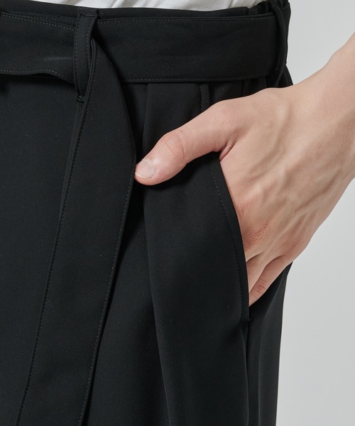 セール】【CULLNI】2Tuck Pants with Long Belt for STUDIOUS
