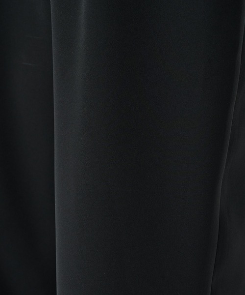 黒　CULLNIスラックス CULLNI スラックス 「CULLNI」2Tuck Pants with Long Belt for