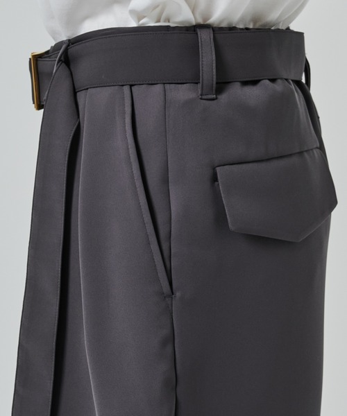 CULLNI（クルニ）の「【CULLNI】2Tuck Pants with Long Belt for