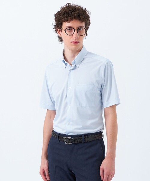 MACKINTOSH PHILOSOPHY(マッキントッシュ フィロソフィー)の「【WEB&一部店舗限定】トロッター オックス/ストライプ スクエアボタンダウン半袖シャツ(シャツ/ブラウス・メンズ・グレー系その他2/ピンク系その他3/ホワイト/チャコールグレー/ブルー/ブルー系その他7・36/40/38/42)」の5枚目の写真