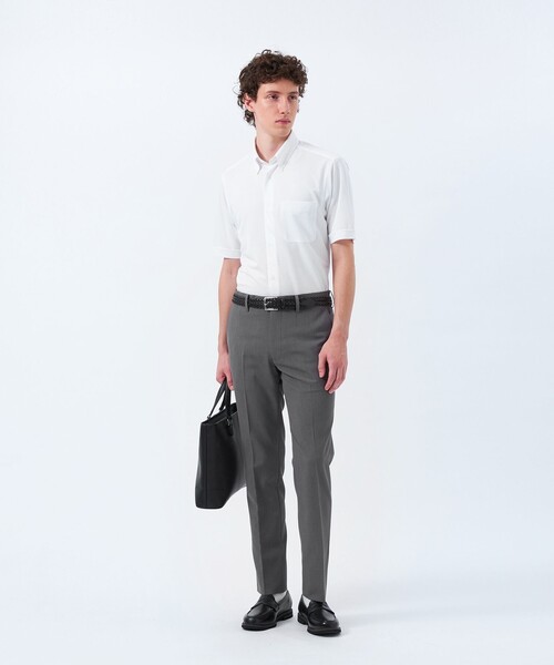 MACKINTOSH PHILOSOPHY(マッキントッシュ フィロソフィー)の「【WEB&一部店舗限定】トロッター オックス/ストライプ スクエアボタンダウン半袖シャツ(シャツ/ブラウス・メンズ・グレー系その他2/ピンク系その他3/ホワイト/チャコールグレー/ブルー/ブルー系その他7・36/40/38/42)」の7枚目の写真