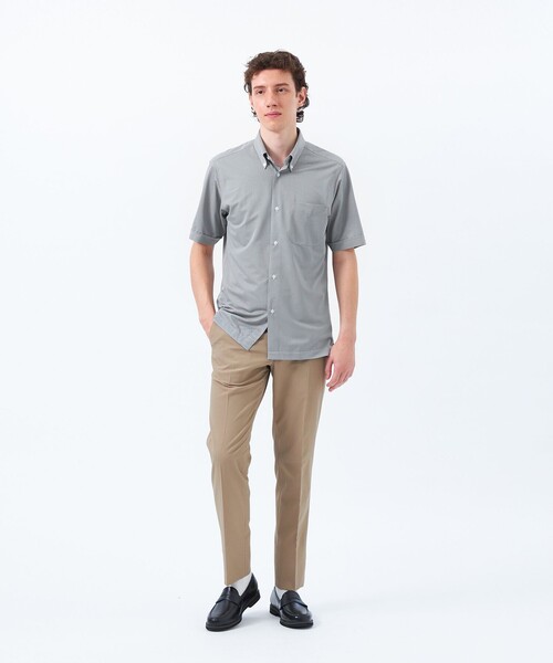 MACKINTOSH PHILOSOPHY(マッキントッシュ フィロソフィー)の「【WEB&一部店舗限定】トロッター オックス/ストライプ スクエアボタンダウン半袖シャツ(シャツ/ブラウス・メンズ・グレー系その他2/ピンク系その他3/ホワイト/チャコールグレー/ブルー/ブルー系その他7・36/40/38/42)」の9枚目の写真