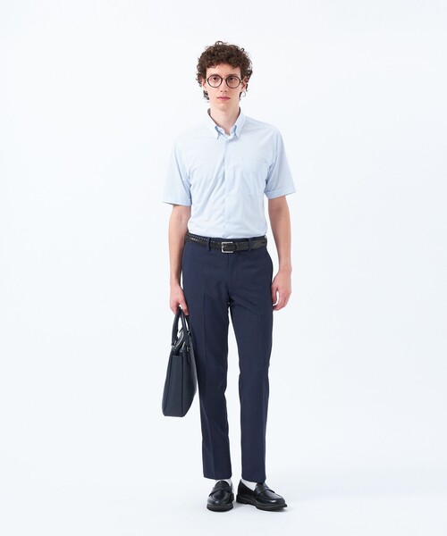 MACKINTOSH PHILOSOPHY(マッキントッシュ フィロソフィー)の「【WEB&一部店舗限定】トロッター オックス/ストライプ スクエアボタンダウン半袖シャツ(シャツ/ブラウス・メンズ・グレー系その他2/ピンク系その他3/ホワイト/チャコールグレー/ブルー/ブルー系その他7・36/40/38/42)」の12枚目の写真