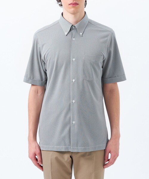 MACKINTOSH PHILOSOPHY(マッキントッシュ フィロソフィー)の「【WEB&一部店舗限定】トロッター オックス/ストライプ スクエアボタンダウン半袖シャツ(シャツ/ブラウス・メンズ・グレー系その他2/ピンク系その他3/ホワイト/チャコールグレー/ブルー/ブルー系その他7・36/40/38/42)」の13枚目の写真