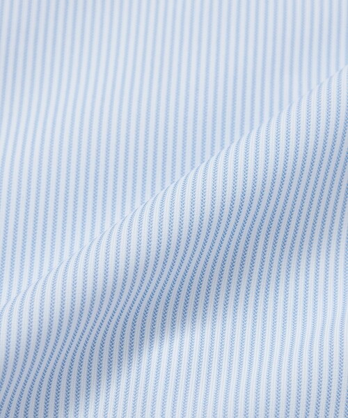 MACKINTOSH PHILOSOPHY（ﾏｯｷﾝﾄｯｼｭ ﾌｨﾛｿﾌｨｰ）の「【WEB&一部店舗限定】トロッター オックス/ストライプ スクエアボタンダウン半袖シャツ（シャツ/ブラウス・メンズ・グレー系その他2/ピンク系その他3/ホワイト/チャコールグレー/ブルー/ブルー系その他7・36/40/38/42）」の7枚目の写真