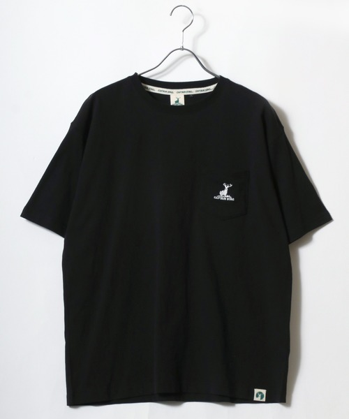 CAPTAIN STAG（キャプテンスタッグ）の「CAPTAIN STAG/キャプテンスタッグ ワンポイントロゴ刺繍 ポケット付 半袖Tシャツ レディース メンズ（Tシャツ/カットソー・メンズ・ブラック/ブルー/ネイビー/ホワイト/グリーン・M/L/LL）」の8枚目の写真