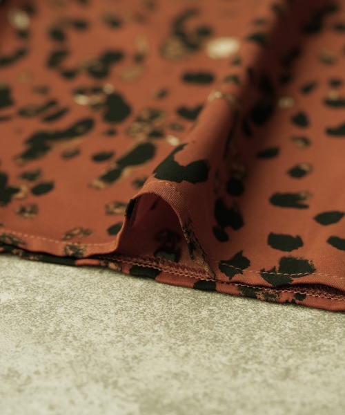 reca（レカ）の「リラクシーレオパード柄パンツ（その他パンツ・レディース・ブラック/テラコッタ・M/L）」の10枚目の写真