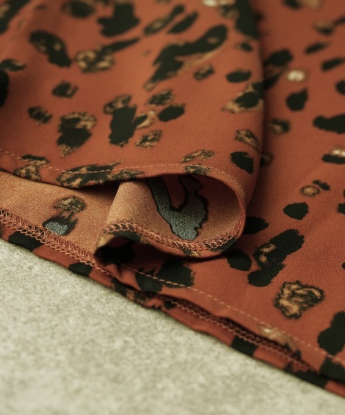 reca（レカ）の「リラクシーレオパード柄パンツ（その他パンツ・レディース・ブラック/テラコッタ・M/L）」の11枚目の写真