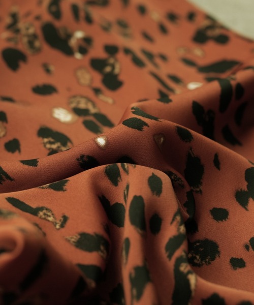 reca（レカ）の「リラクシーレオパード柄パンツ（その他パンツ・レディース・ブラック/テラコッタ・M/L）」の12枚目の写真