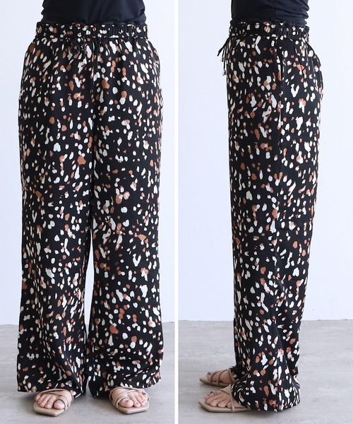 reca（レカ）の「リラクシーレオパード柄パンツ（その他パンツ・レディース・ブラック/テラコッタ・M/L）」の21枚目の写真