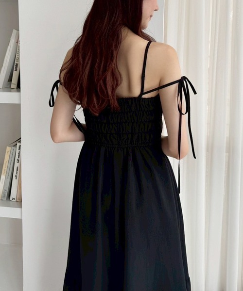 セール】シャーリングキャミワンピース（ワンピース）｜one after