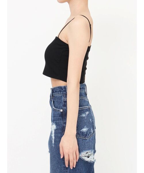 EVRIS（エヴリス）の「MANY WAYシンプルビスチェ（キャミソール・レディース・ホワイト/ブラック・FREE）」の18枚目の写真