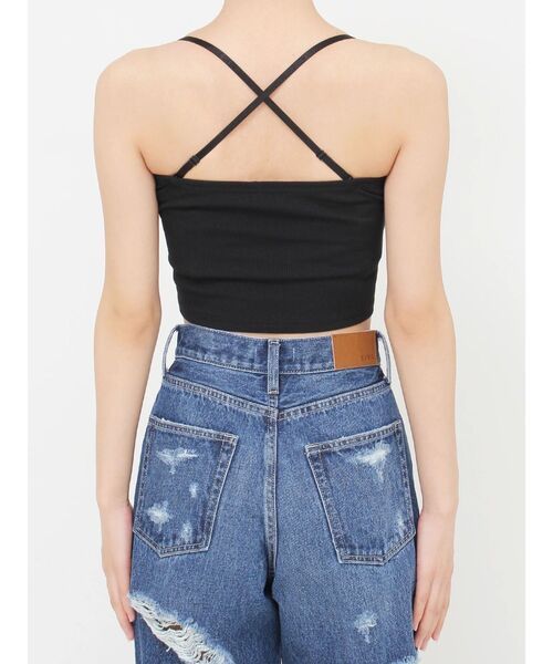 EVRIS（エヴリス）の「MANY WAYシンプルビスチェ（キャミソール・レディース・ホワイト/ブラック・FREE）」の14枚目の写真