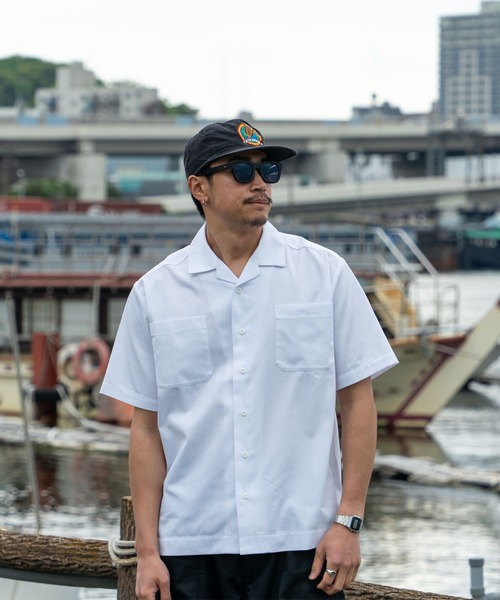 FCTY.(エフシーティーワイ)の「ワークショートスリーブシャツ(シャツ/ブラウス・メンズ・ホワイト/グレー・MEDIUM/LARGE)」の4枚目の写真