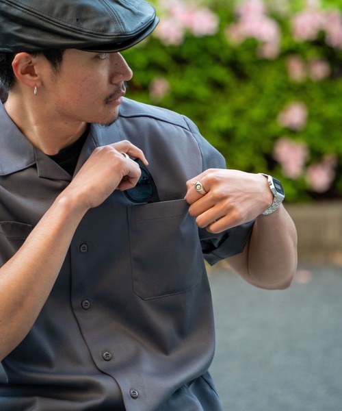FCTY.(エフシーティーワイ)の「ワークショートスリーブシャツ(シャツ/ブラウス・メンズ・ホワイト/グレー・MEDIUM/LARGE)」の15枚目の写真