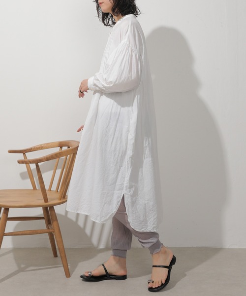 Monocoro toppi（モノコロトッピ）の「ゆったり スリム レギンス リブ メロウ パンツ（レギンス/スパッツ・レディース・アイボリー/ブラック/グレー・フリー）」の19枚目の写真