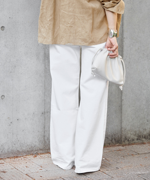 Deuxieme Classe(ドゥーズィエムクラス)の「【AGOLDE / エーゴールドイー】DAME JEAN(その他パンツ・レディース・ホワイト・24/25/26/27)」の15枚目の写真