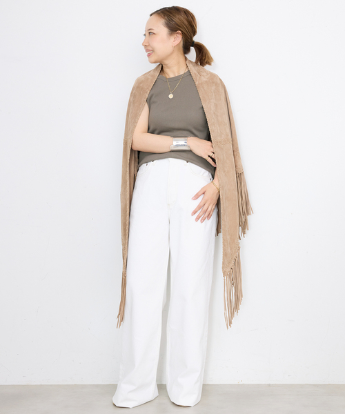 Deuxieme Classe(ドゥーズィエムクラス)の「【AGOLDE / エーゴールドイー】DAME JEAN(その他パンツ・レディース・ホワイト・24/25/26/27)」の19枚目の写真