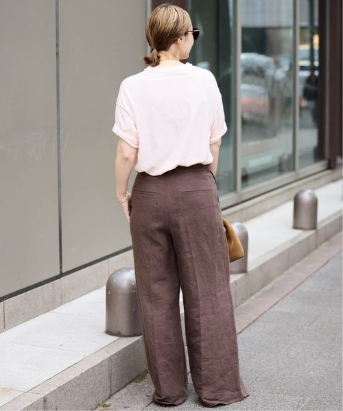 ほぼ未使用✨23SS ドゥーズィエムクラス　Dashingly リネンパンツ　茶 Deuxieme Classe（ドゥーズィエムクラス）の「Dashingly リネン