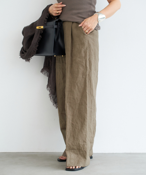 極美品*ドゥーズィエムクラス 2023ss Cotton ワイドパンツ パンツ Deuxieme Classe パンツ *Summer ワイドパンツ レディース