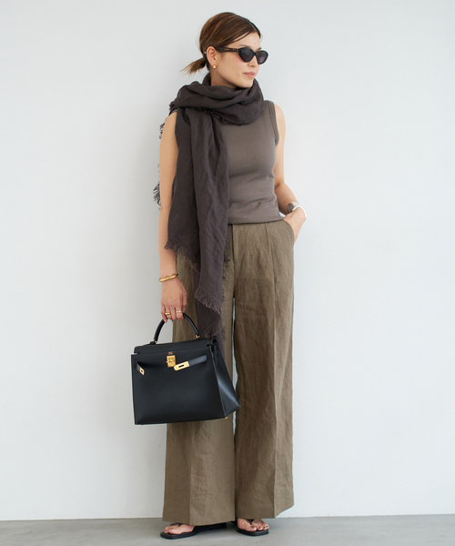 極美品*ドゥーズィエムクラス 2023ss Cotton ワイドパンツ パンツ 0446662063340an_3?$VS_1500$
