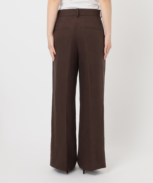 ★Deuxieme classe スリムニットパンツ チェック ブラウン ウール Deuxieme Classe｜ドゥーズィエムクラスのパンツ（ウール