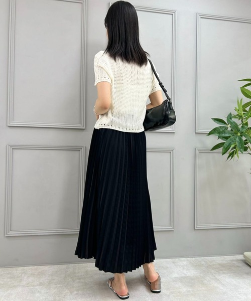 mebole(メボレ)の「short sleeve knit cardigan(ニット/セーター・レディース・ブルー/アイボリー/ピンク・FREE)」の17枚目の写真