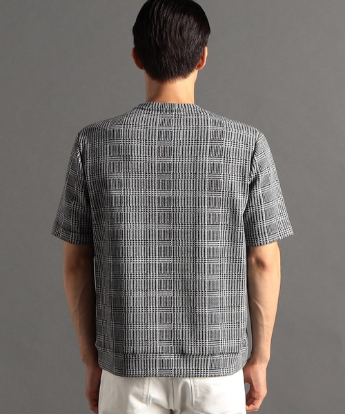 MONSIEUR NICOLE（ムッシュニコル）の「グレンチェックジャカード Tシャツ（Tシャツ/カットソー・メンズ・ブラック/ホワイト・X-LARGE/MEDIUM/LARGE）」の9枚目の写真